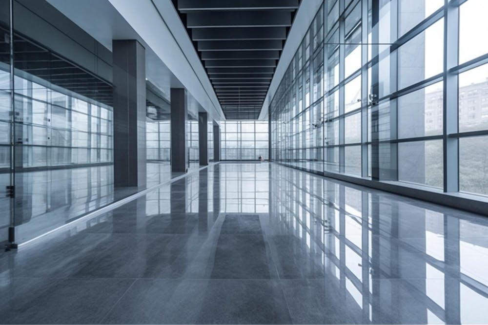 modern-business-building-with-glass-wall-from-empty-floor